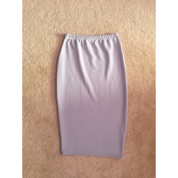 Boohoo Skirts Light Blue Pencil Skirt Poshmark